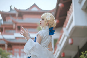 [Foto de COSER de una celebridad de Internet] Blogger de anime Feng Jiangjiang v - cheongsam de sable