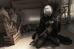 [Cosplay] Anime Blogger Stupid Momo - Nier Era Black Flower Marry