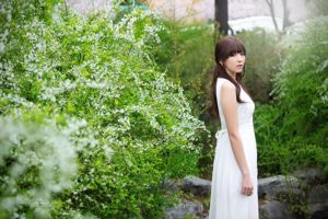 Filmagem ao ar livre de Li Enhui "Beautiful White Dress"