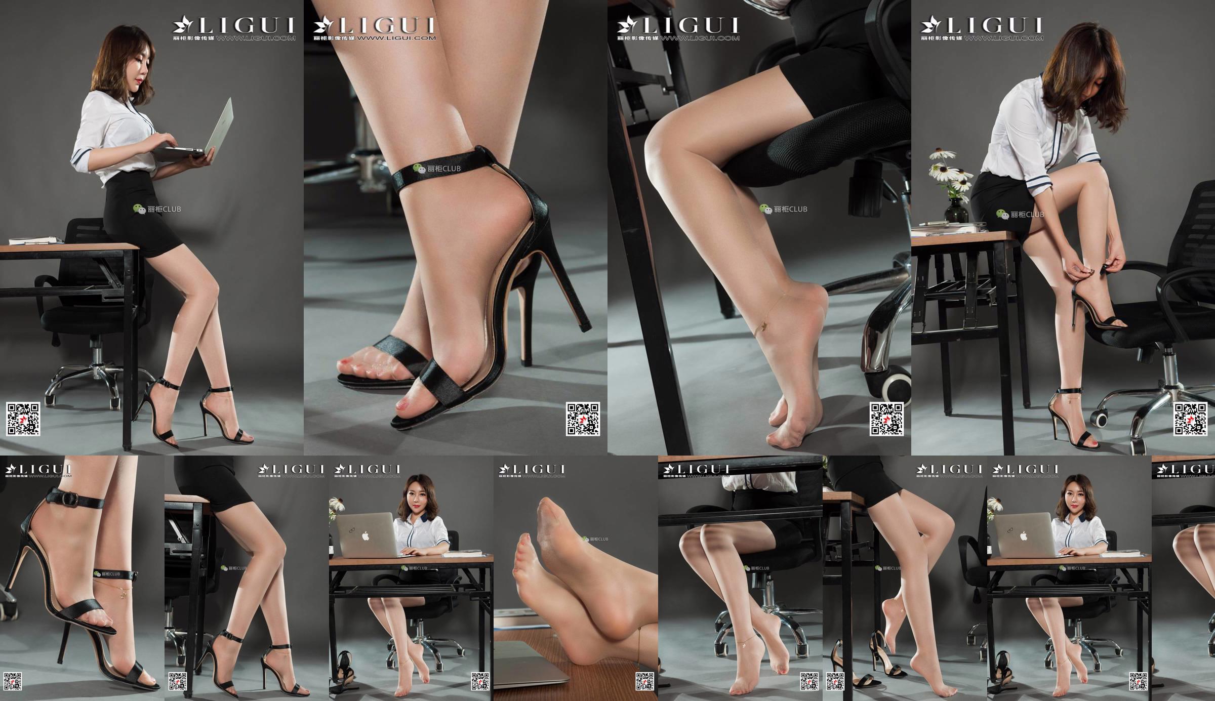 Modelo de piernas Li Mengying "Tacones altos y pies hermosos" [LIGUI] Belleza de Internet No.56e400 Página 10