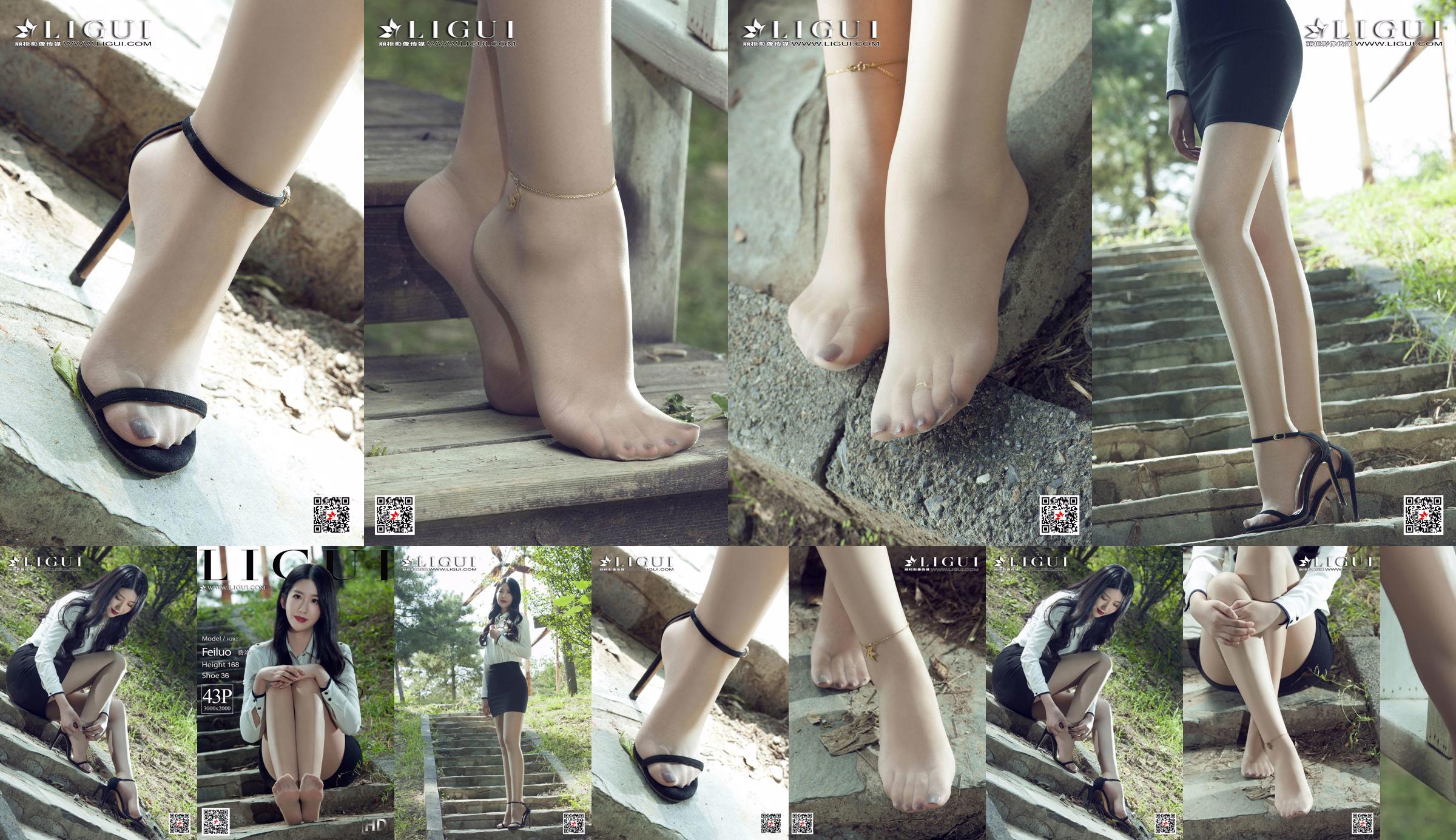 นางแบบ Fei Luo "The Best Legs in Stockings" [Ligui Ligui] No.1c1dc3 หน้า 1