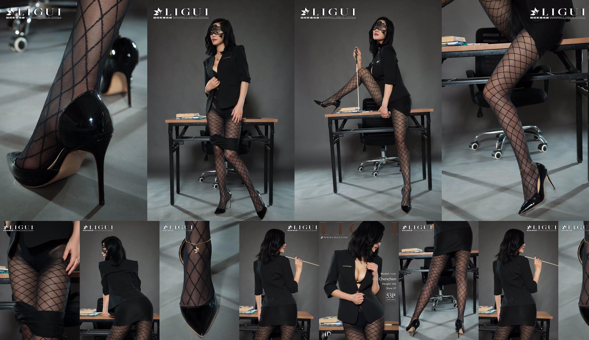 Modelo de perna Chen Chen "Black Silk Milf" [Ligui Liguil] Internet Beauty No.aad887 Página 2