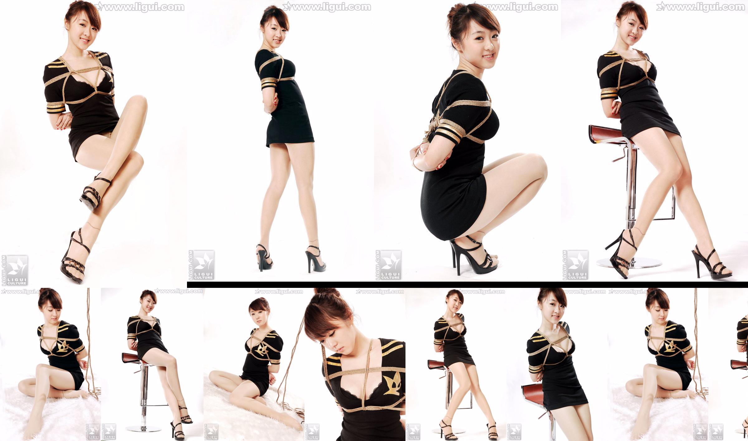 Model Tian Peipei "Aesthetic and Sweet Bundled Temptation" [丽柜美束LiGui] Beautiful legs and jade feet photo picture No.a47e1c Page 4