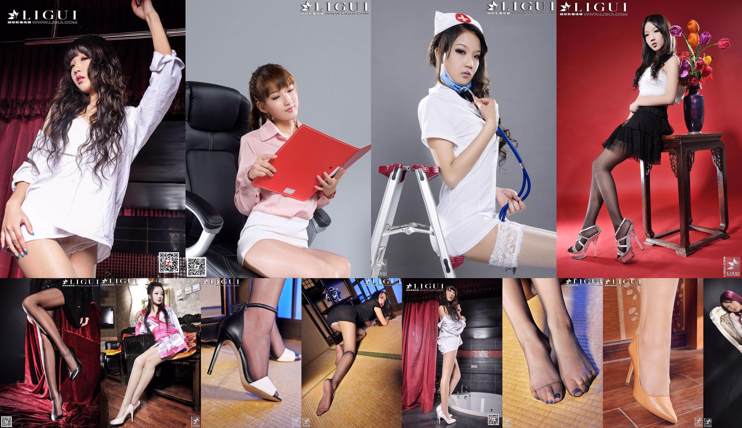 [丽柜LiGui] Model Si Qi's "Beautiful Fashion Hot Pants and High Heel Girl" Complete Works of Beautiful Legs and Jade Feet No.be7433 Page 1