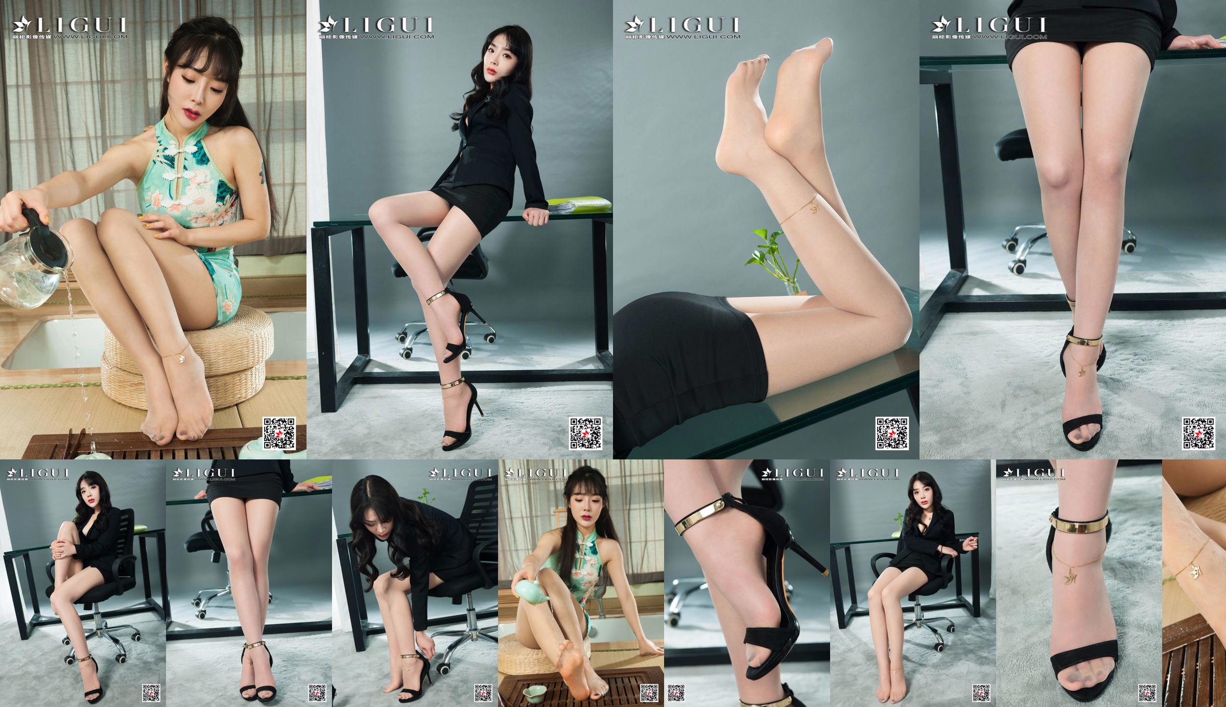 Модель ноги Чжао Жуй "Девушка с длинными ногами и на высоких каблуках" [丽 柜 LiGui] Интернет-красотка No.38a5a8 Страница 1