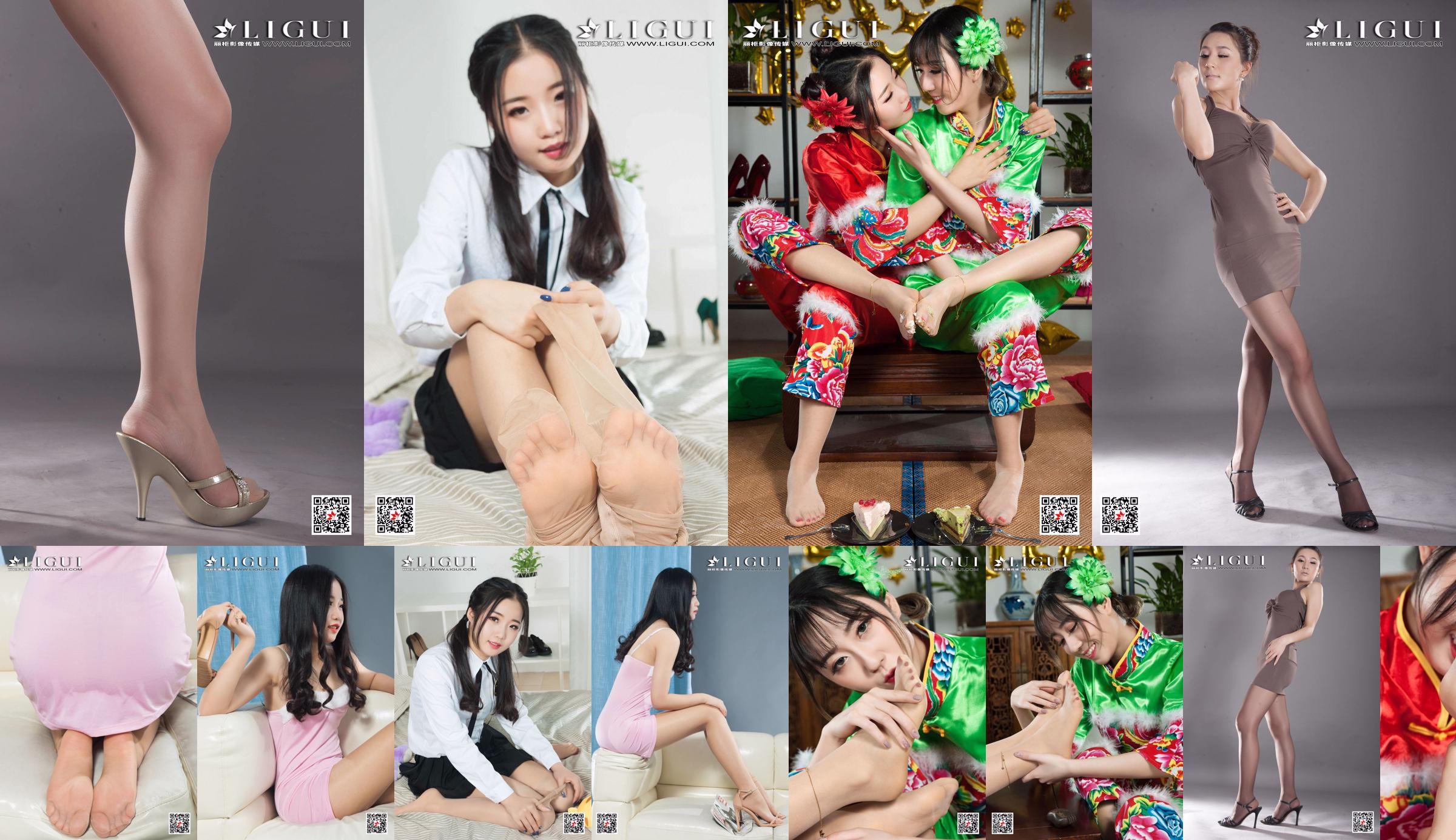 Yuanyuan & Yumei "New Year's Silk Foot Welfare" [丽柜Ligui] Internet Beauty No.51b95e Page 1