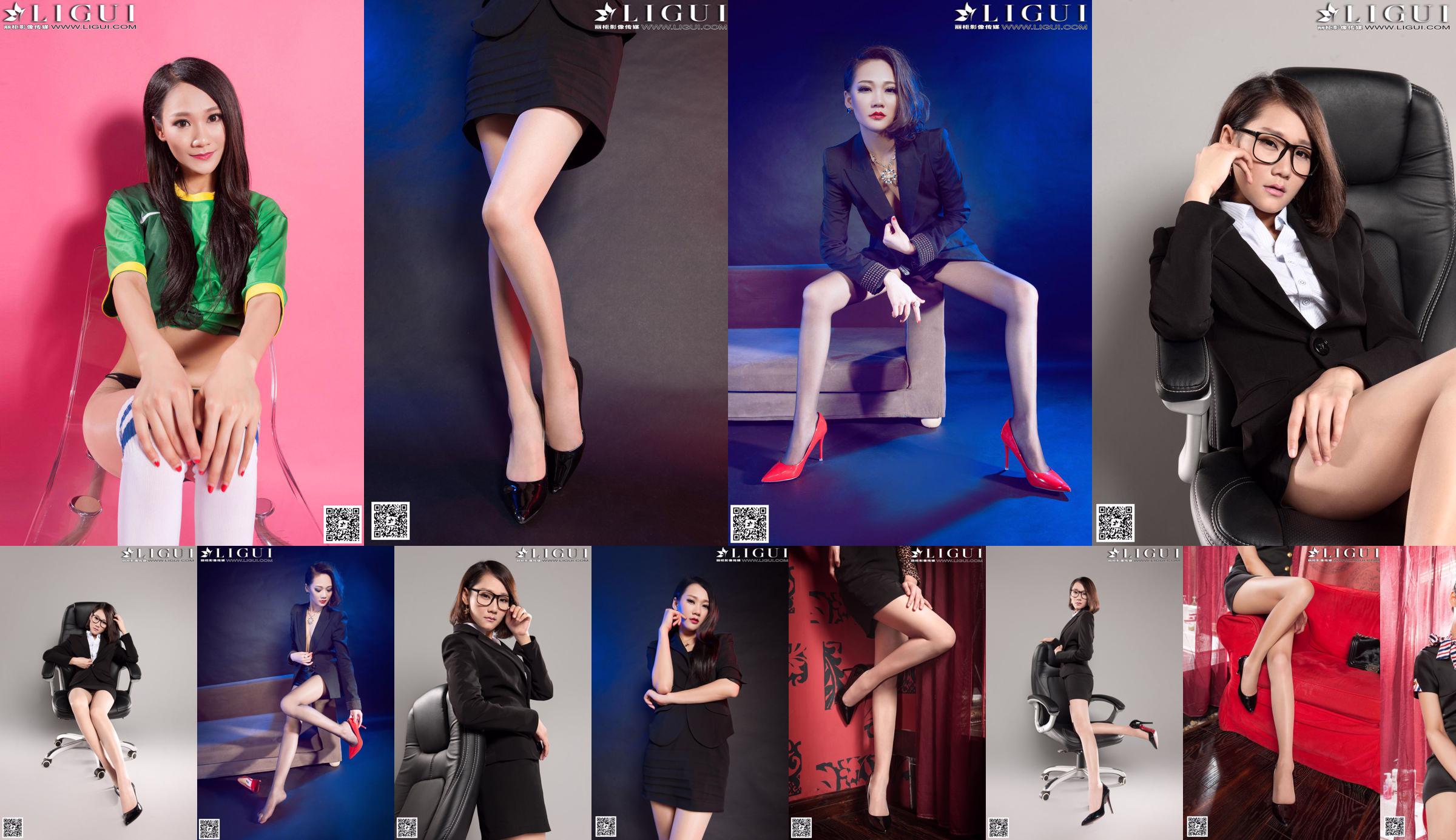 [丽 柜 LiGui] Collezione completa di belle gambe e fotografie di piedi di giada della modella Mandy "Piedi di seta con tacco alto e abbigliamento professionale No.a97f49 Pagina 1
