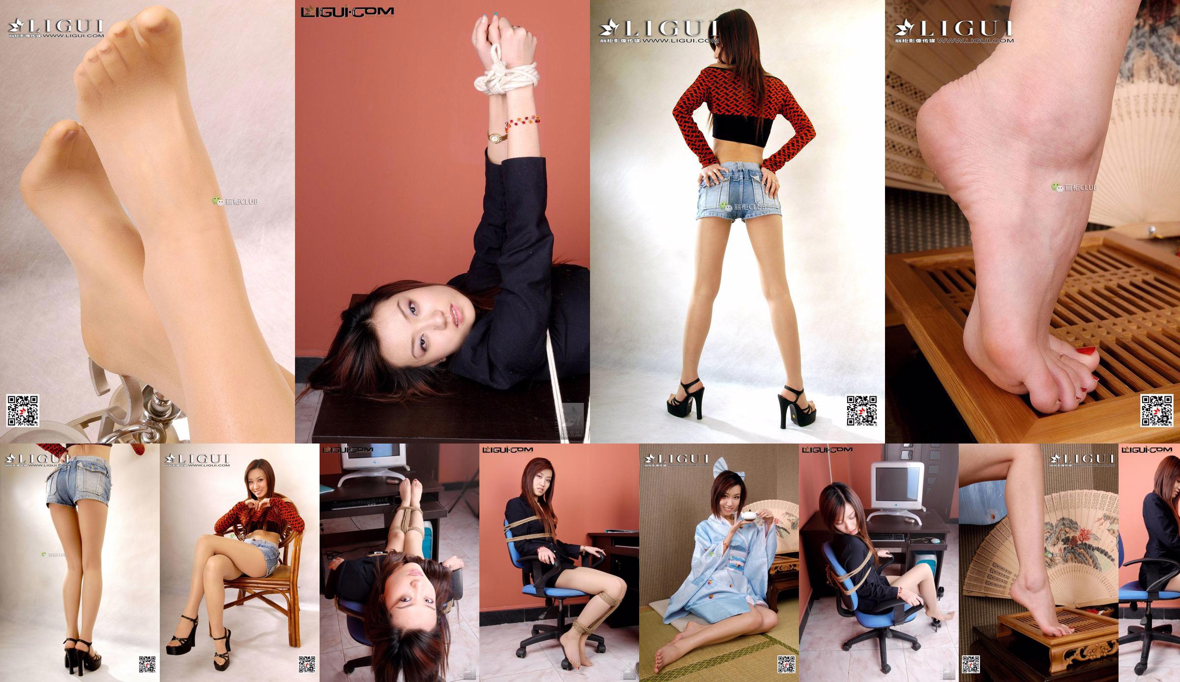 [丽 柜 美 ​​束 LiGui] Zdjęcie pięknych nóg i stóp autorstwa modelki Xiaohui w „pakiecie biurowym” No.081f58 Strona 3