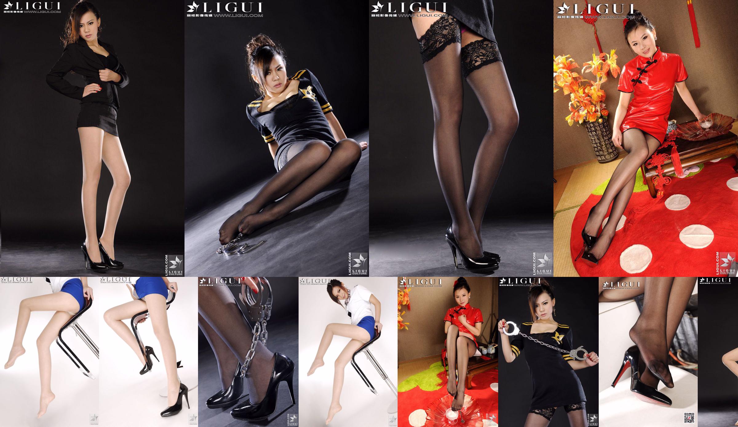 Model Sophie "Verleidelijke zwarte zijden benen" [丽 柜 LiGui] Mooie benen en jade voeten No.e4e0ae Pagina 2