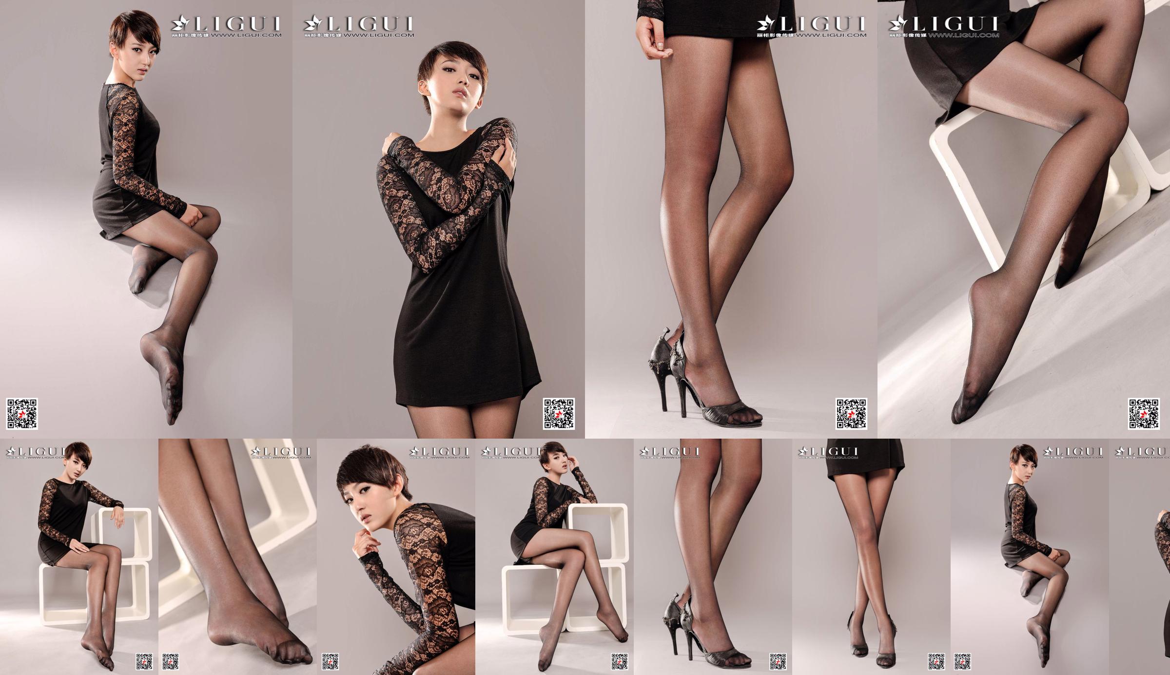 Model Xiaoqi "Black Lace" [Ligui Ligui] Kecantikan Internet No.fa7310 Halaman 1