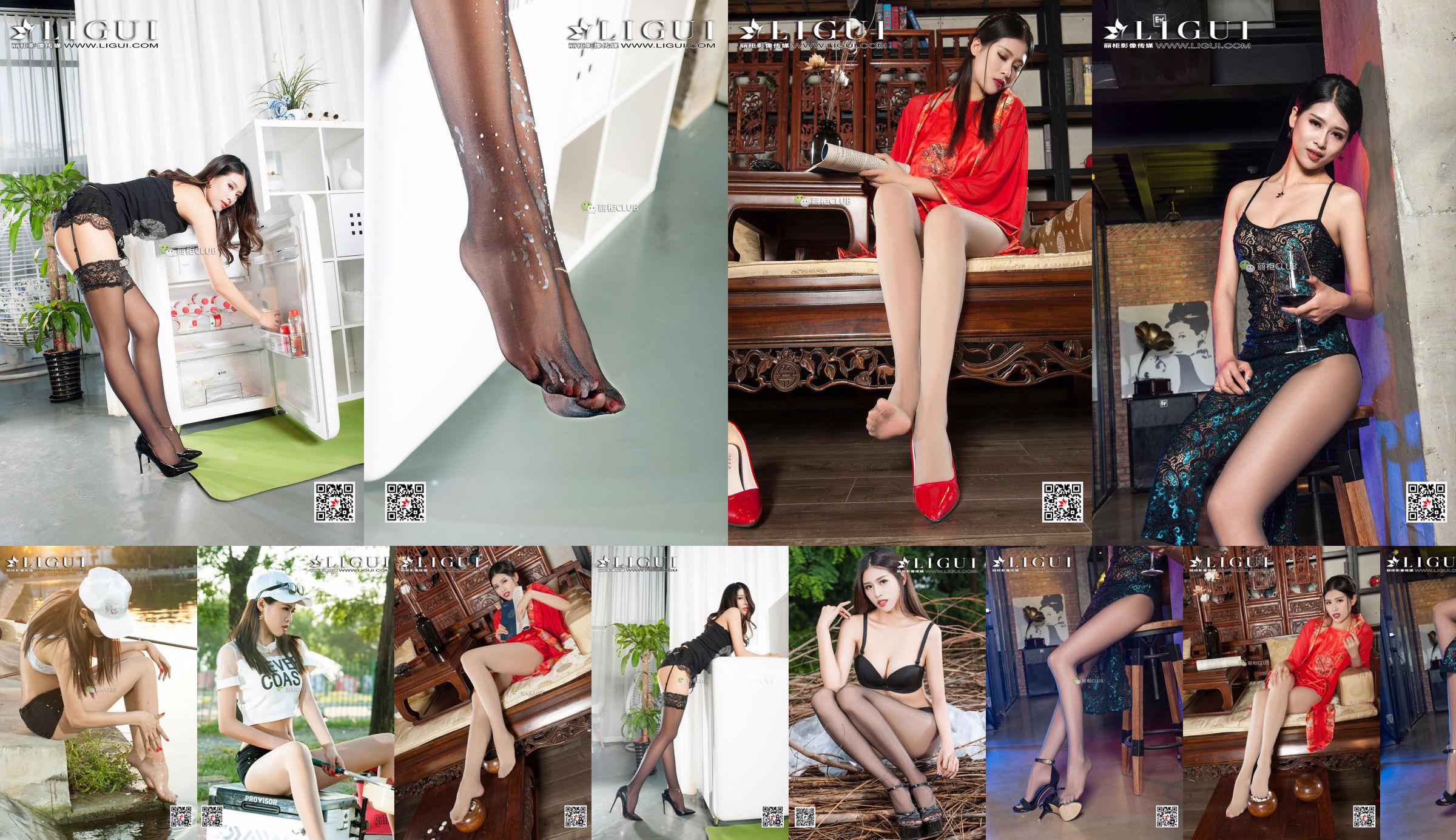 Người mẫu Wendy "Sling and Black Silk Feet" [Ligui Ligui] No.1f4142 Trang 1