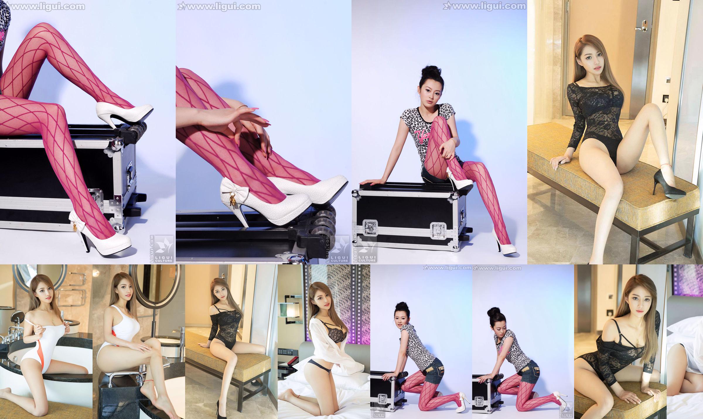 Model Chen Jiajia "화려한 실크 스타킹과 하이힐 공제"[丽 柜 LiGui] 실크 발 사진 사진 No.a0e36b 페이지 1