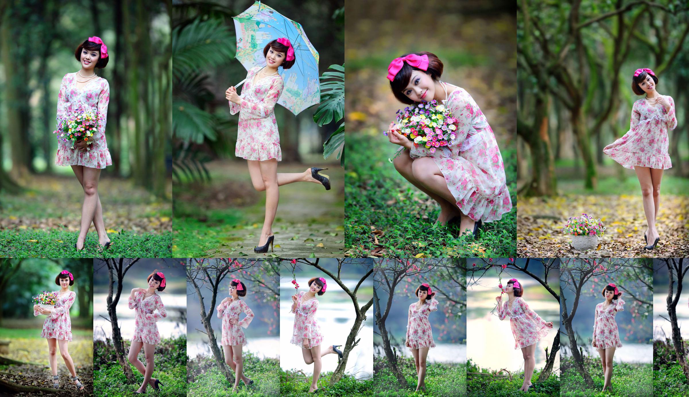 Gadis Taiwan Yin Zhi "Pemotretan Luar dari Gaun Berwarna Indah" No.3a8e31 Halaman 1