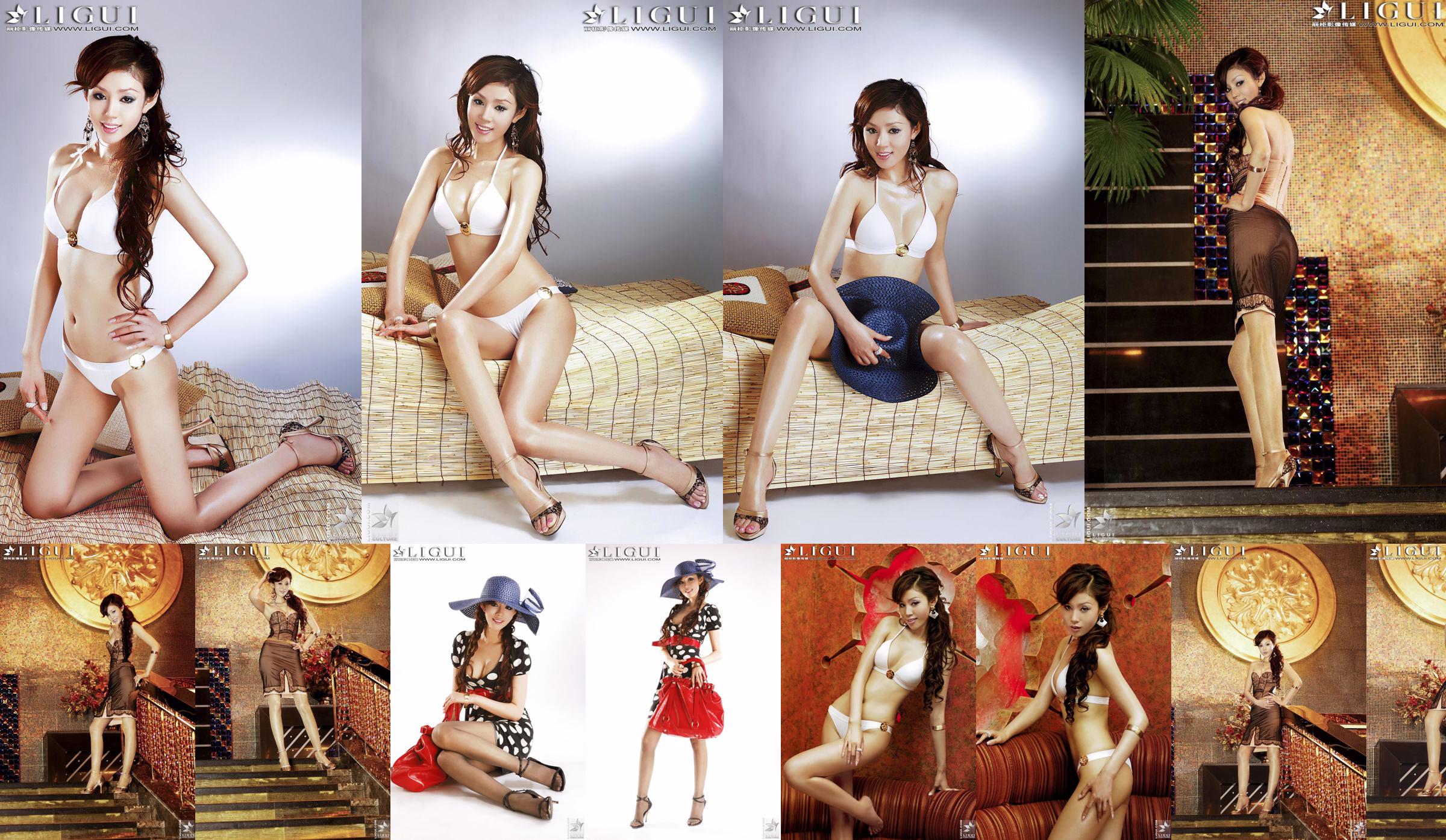 [丽柜LiGui] Model Yao Jinjin's "Bikini + Dress" Beautiful Legs and Silky Feet Photo Picture No.0050d5 Page 1