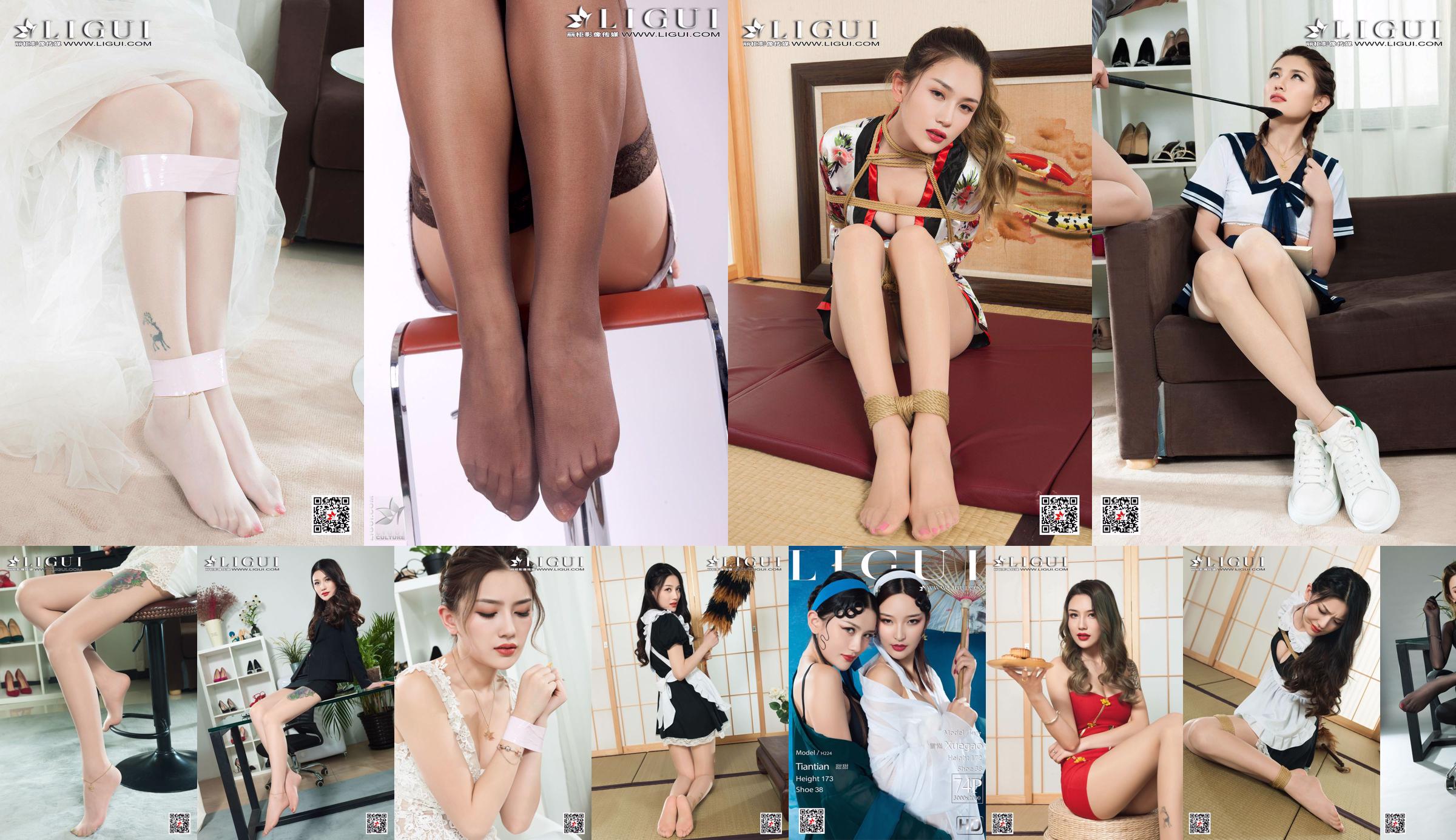 Tian Tian "Rope Art Bundled Stockings Body Photography" [Li Ke Mei Shu] No.7a6995 Page 1