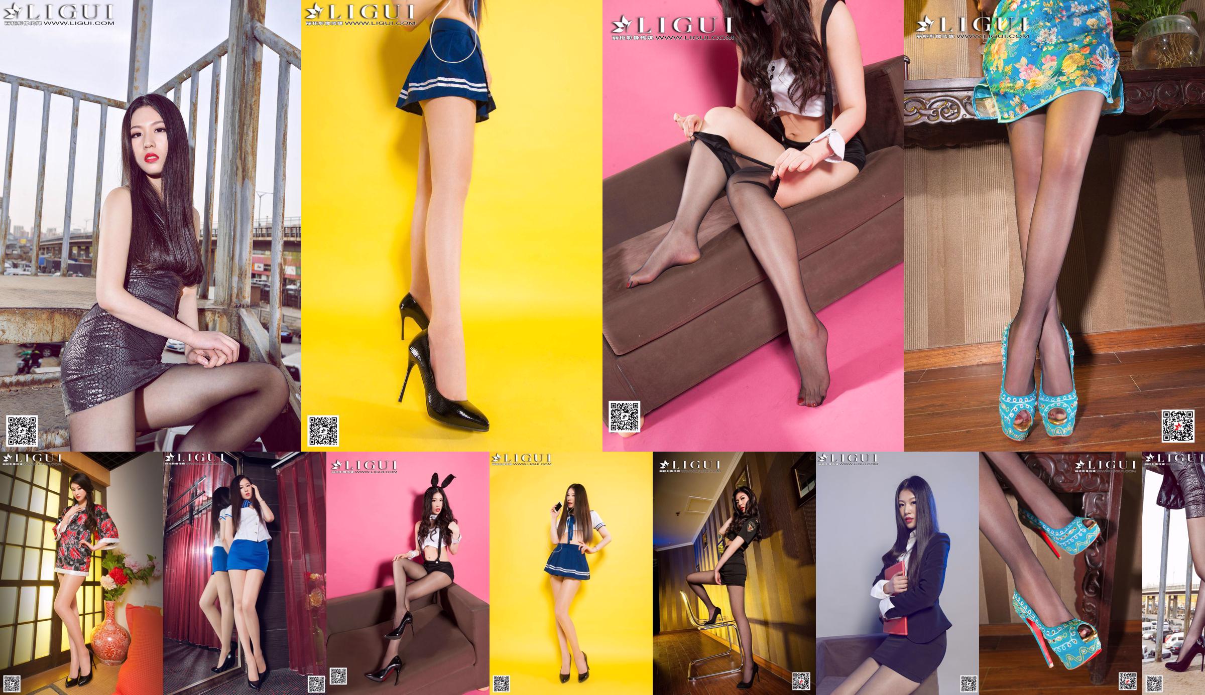 Model Jiayi "Grey Silk High-heeled Secretary" Complete Works [丽柜LiGui] Beautiful Legs and Jade Foot No.c54286 Page 16