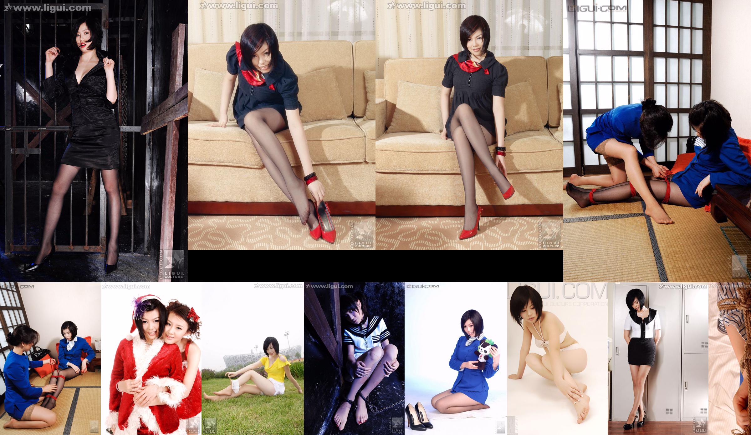 Người mẫu Muzi "Giảm giá tất trong đồ nội thất gia đình cổ điển" [丽 柜 LiGui] Ảnh chân đẹp và bàn chân ngọc No.e405aa Trang 1