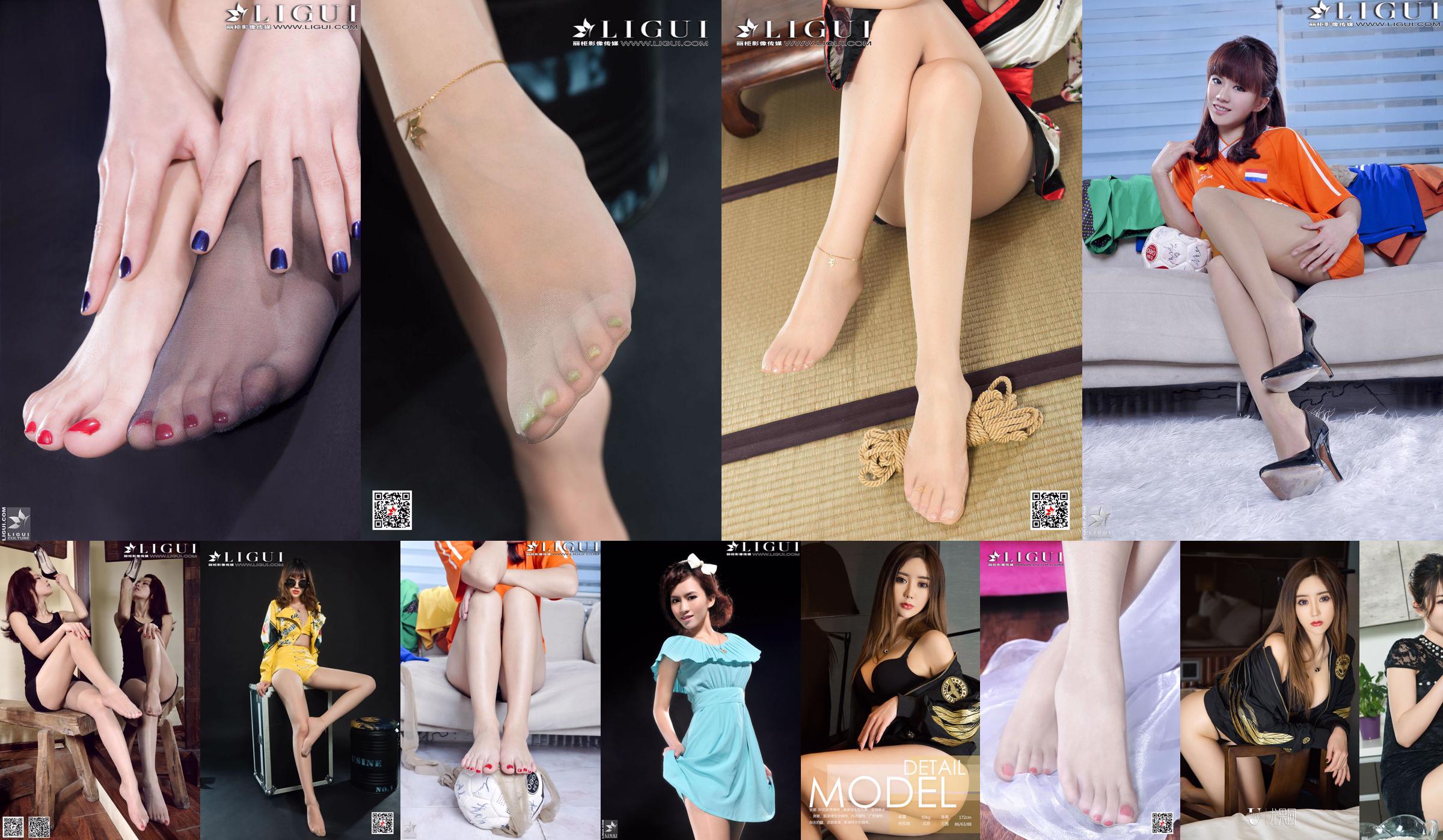[丽 柜 LiGui] Model Anna's "Temptation of Meat Stockings and Feet" Mooie benen en Jade Voeten No.b7c655 Pagina 1